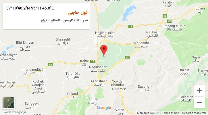 روستای قول حاجی بر روی نقشه