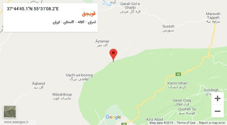 روستای قویجق بر روی نقشه