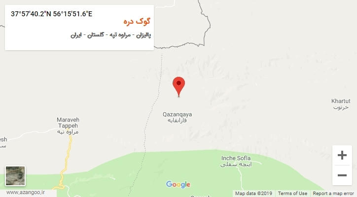 روستای گوک دره بر روی نقشه