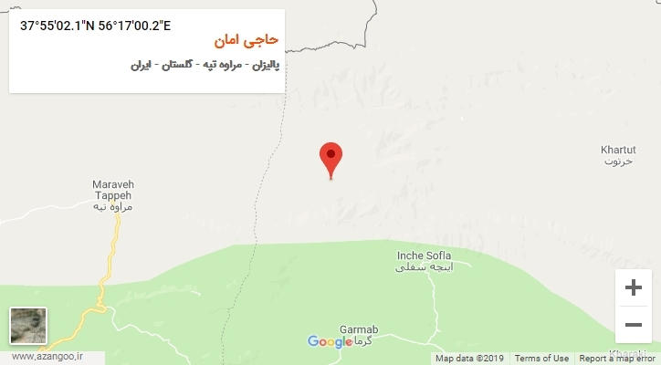 روستای حاجی امان بر روی نقشه