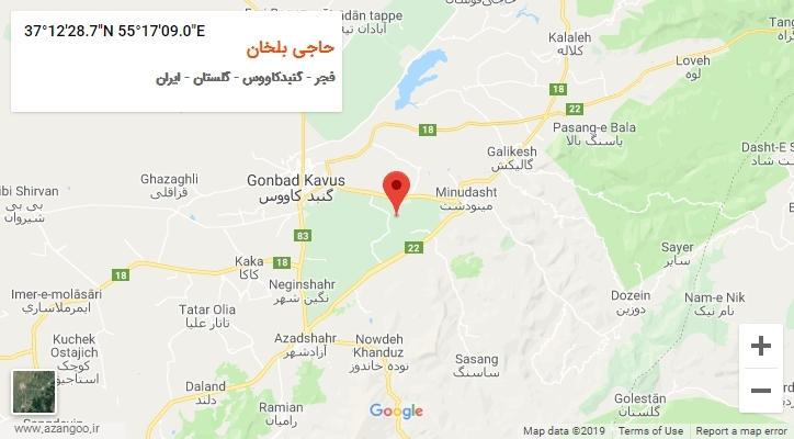 روستای حاجی بلخان بر روی نقشه