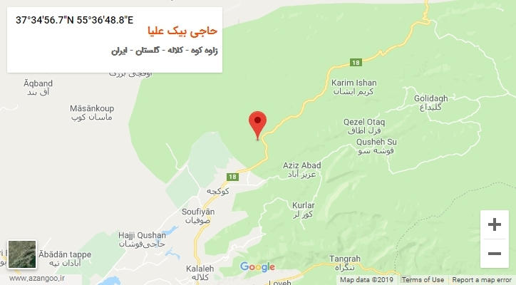 روستای حاجی بیک علیا بر روی نقشه