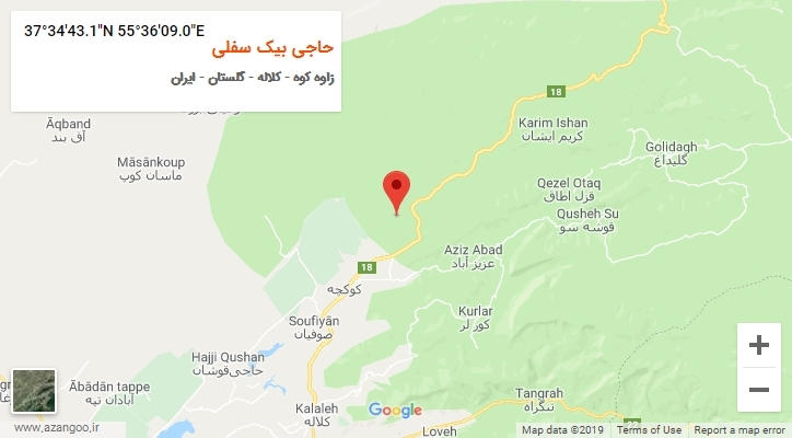 روستای حاجی بیک سفلی بر روی نقشه