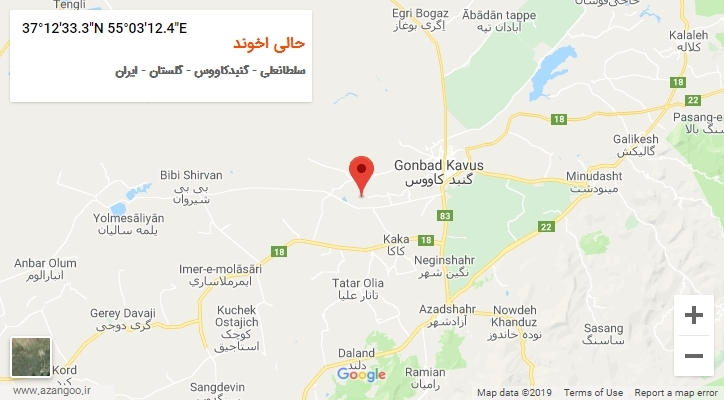 روستای حالی اخوند بر روی نقشه