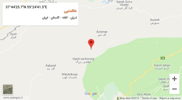 روستای خالدنبی بر روی نقشه