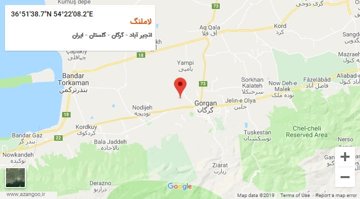 روستای لاملنگ بر روی نقشه