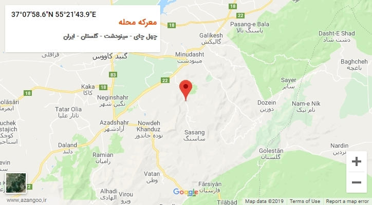 روستای معرکه محله بر روی نقشه