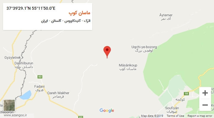 روستای ماسان کوپ بر روی نقشه