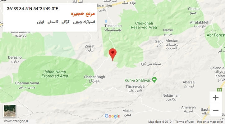 روستای مرتع خجیره بر روی نقشه