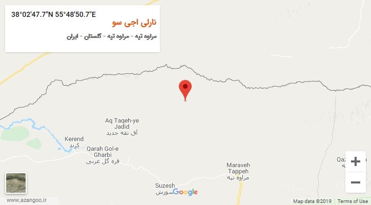روستای نارلی اجی سو بر روی نقشه