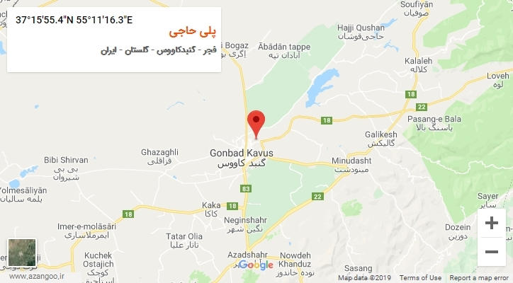 روستای پلی حاجی بر روی نقشه