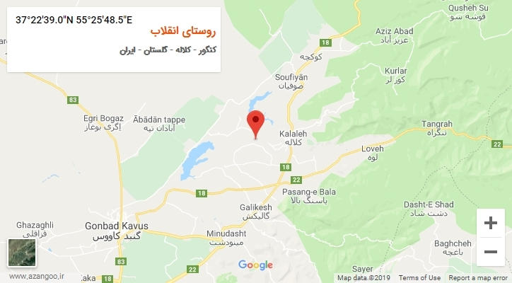 روستای روستای انقلاب بر روی نقشه