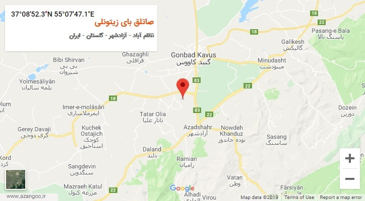 روستای صاتلق بای زیتونلی بر روی نقشه