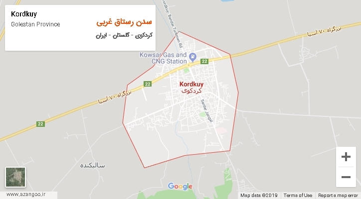 دهستان سدن رستاق غربی بر روی نقشه