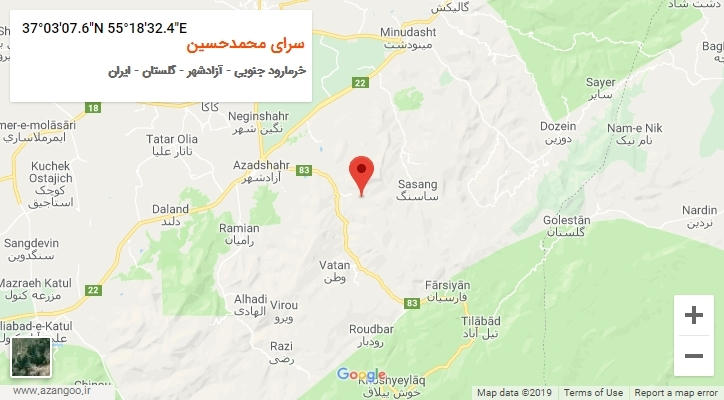 روستای سرای محمدحسین بر روی نقشه