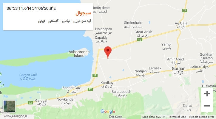 روستای سیجوال بر روی نقشه