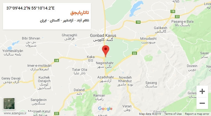 روستای تاتاربایجق بر روی نقشه