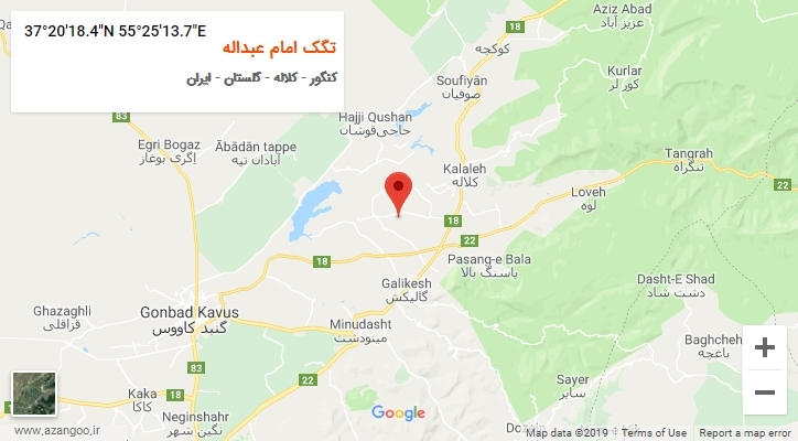 روستای تگک امام عبداله بر روی نقشه