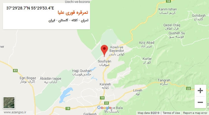 روستای تمرقره قوری علیا بر روی نقشه