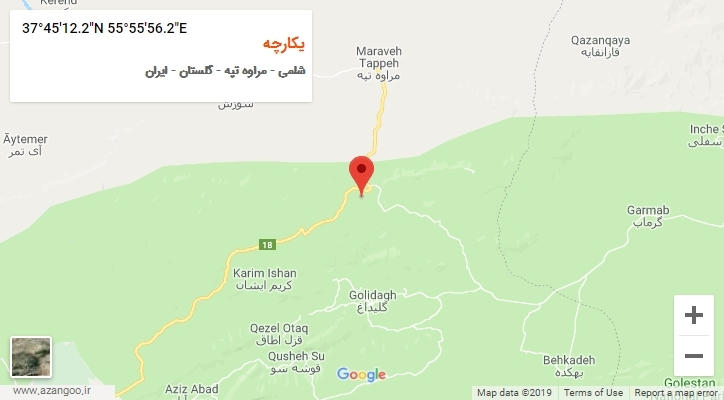 روستای یکارچه بر روی نقشه