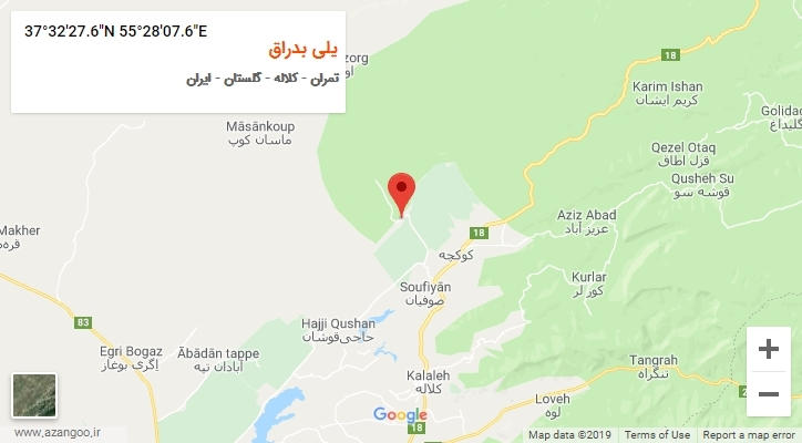 روستای یلی بدراق بر روی نقشه