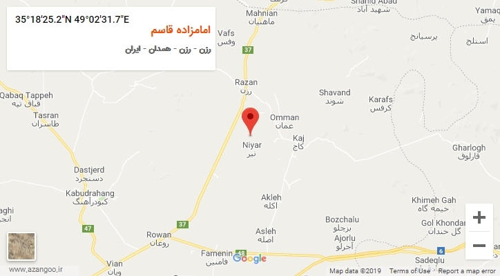 روستای امامزاده قاسم بر روی نقشه