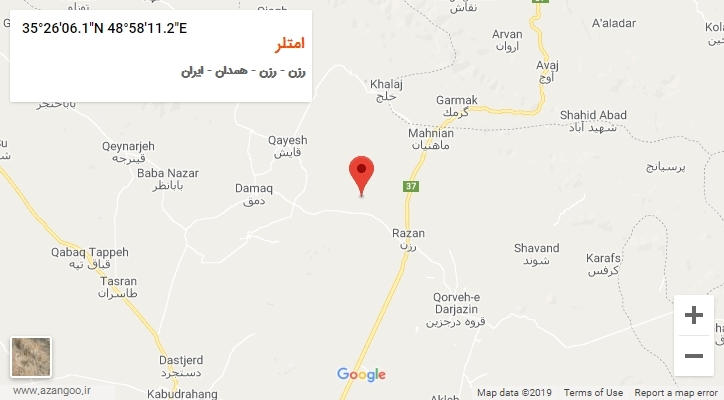 روستای امتلر بر روی نقشه