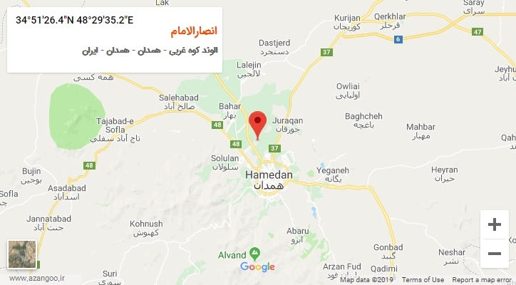 روستای انصارالامام بر روی نقشه