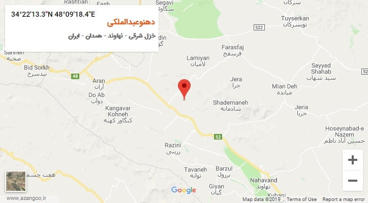روستای دهنوعبدالملکی بر روی نقشه
