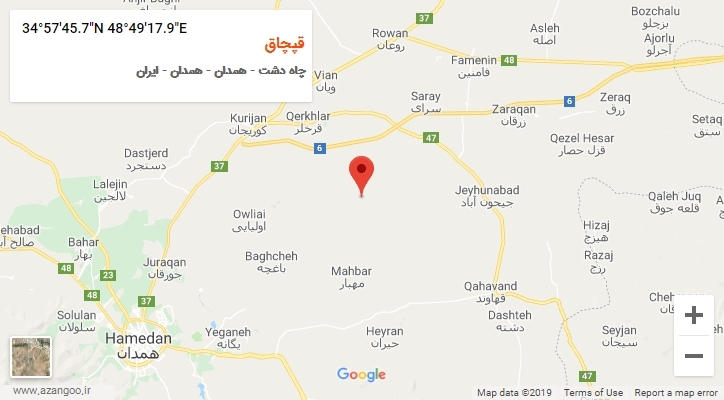 روستای قپچاق بر روی نقشه