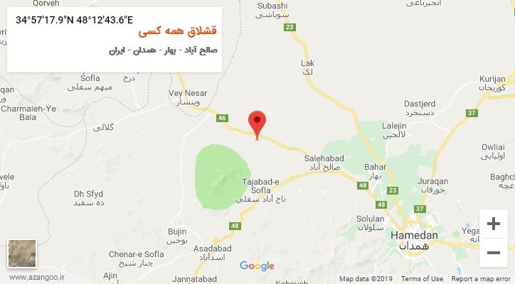 روستای قشلاق همه کسی بر روی نقشه