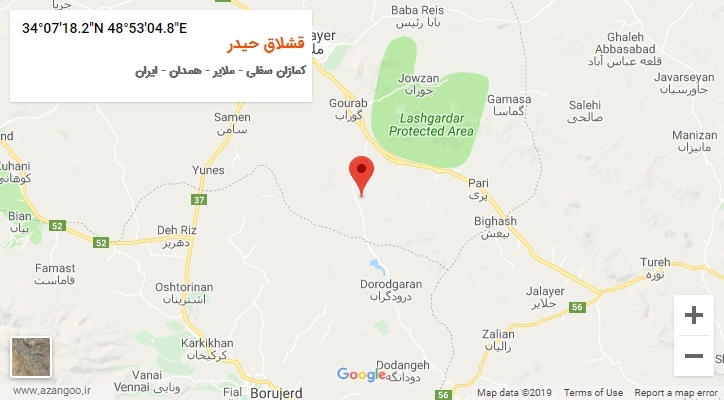 روستای قشلاق حیدر بر روی نقشه