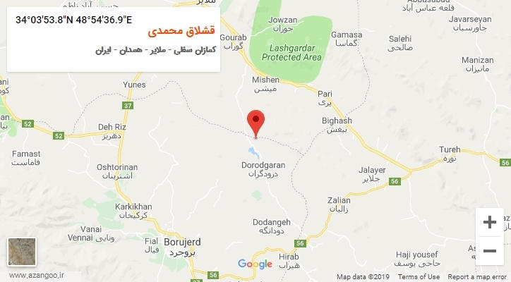 روستای قشلاق محمدی بر روی نقشه