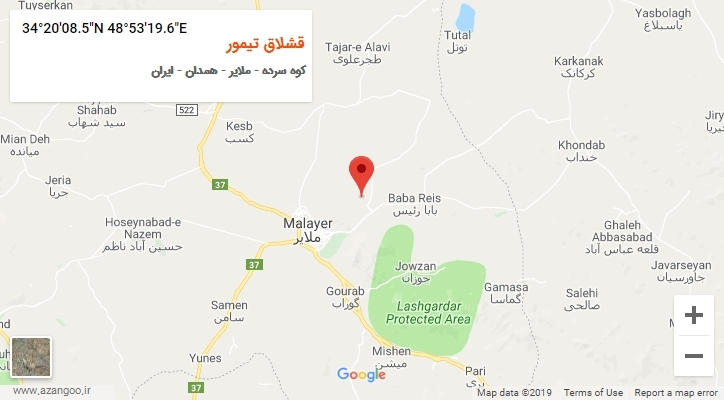 روستای قشلاق تیمور بر روی نقشه
