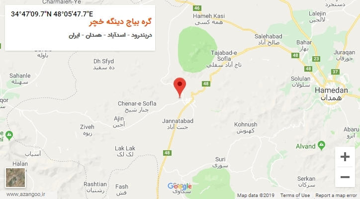 روستای گره بیاج دینگه خچر بر روی نقشه