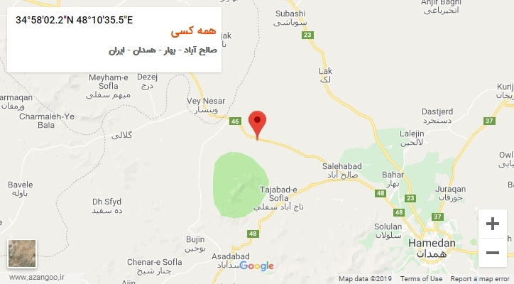 روستای همه کسی بر روی نقشه