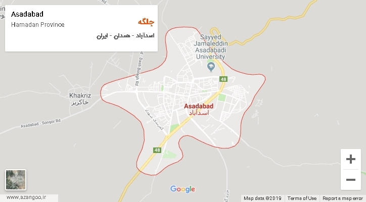 دهستان جلگه بر روی نقشه