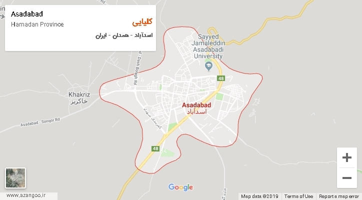دهستان کلیایی بر روی نقشه