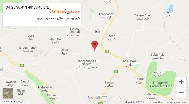 روستای محمدی(سلطانیه) بر روی نقشه