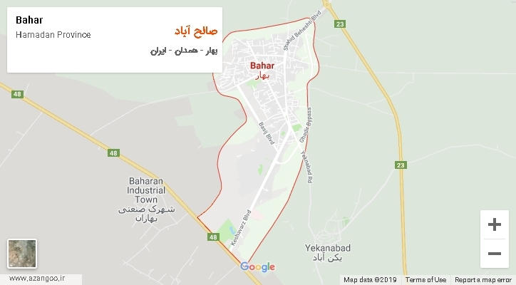 دهستان صالح آباد بر روی نقشه