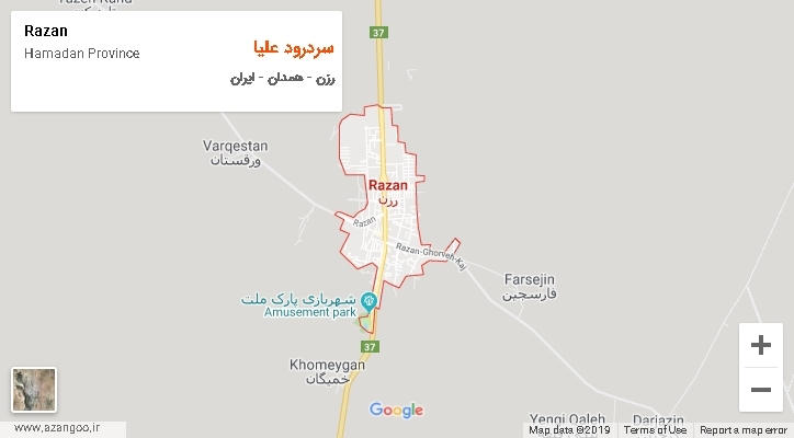 دهستان سردرود علیا بر روی نقشه