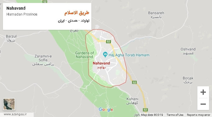 دهستان طریق الاسلام بر روی نقشه