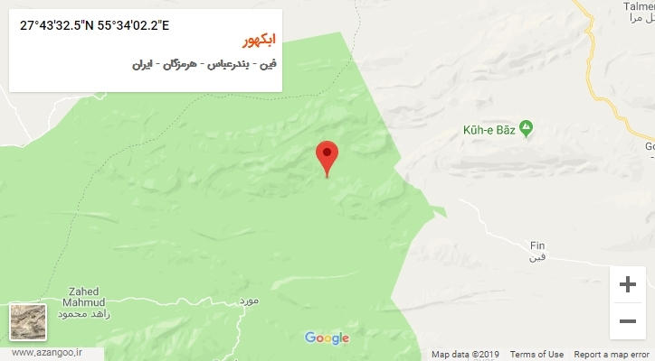 روستای ابکهور بر روی نقشه