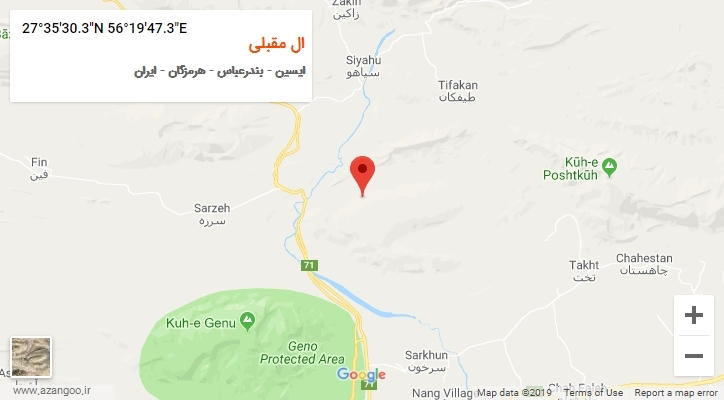 روستای ال مقبلی بر روی نقشه