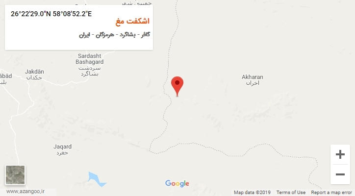 روستای اشکفت مغ بر روی نقشه