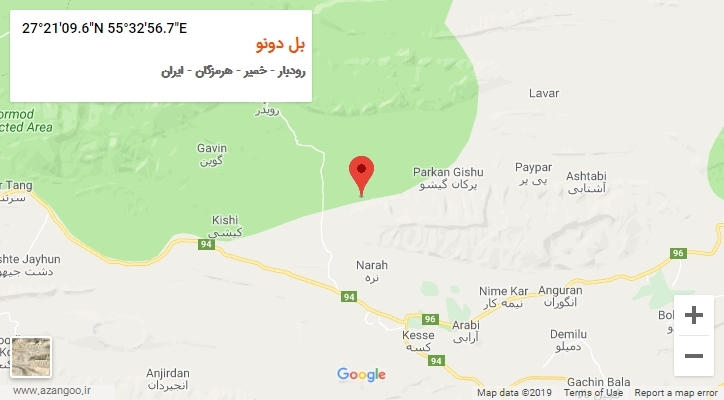 روستای بل دونو بر روی نقشه