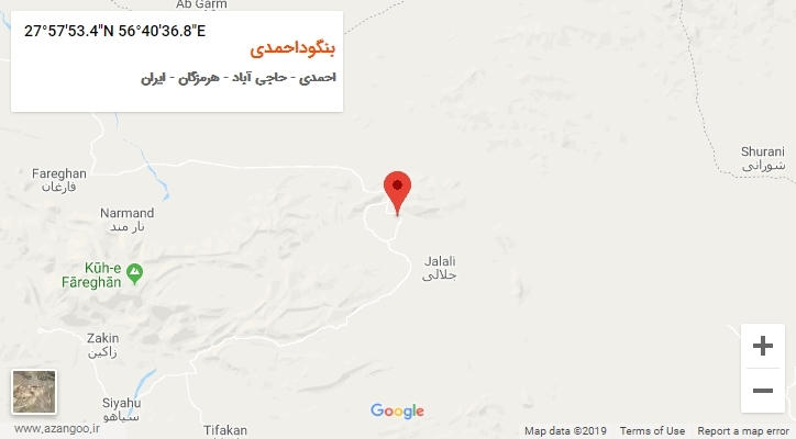 روستای بنگوداحمدی بر روی نقشه