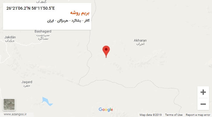 روستای بریم روشه بر روی نقشه