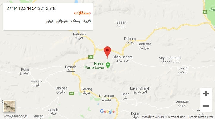 روستای بستقلات بر روی نقشه
