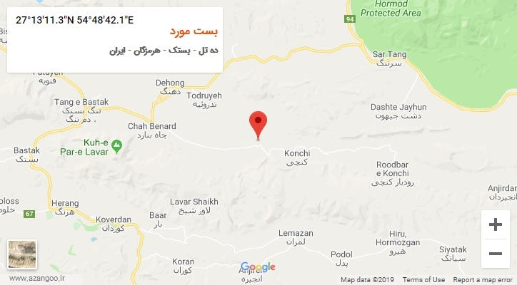 روستای بست مورد بر روی نقشه